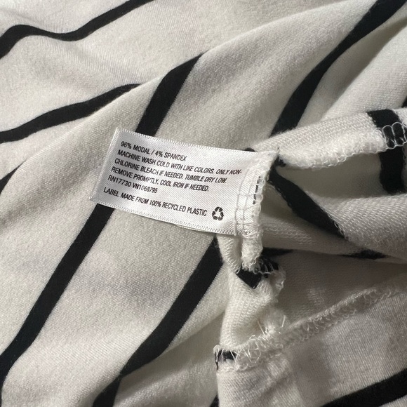 a new day Black and White Striped Top Turtleneck - Picture 4 of 4